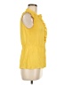 Trixxi 100% Polyester Yellow Sleeveless Blouse Size M - photo 4