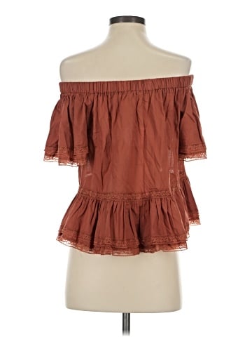 En Creme Short Sleeve Blouse (view 2)