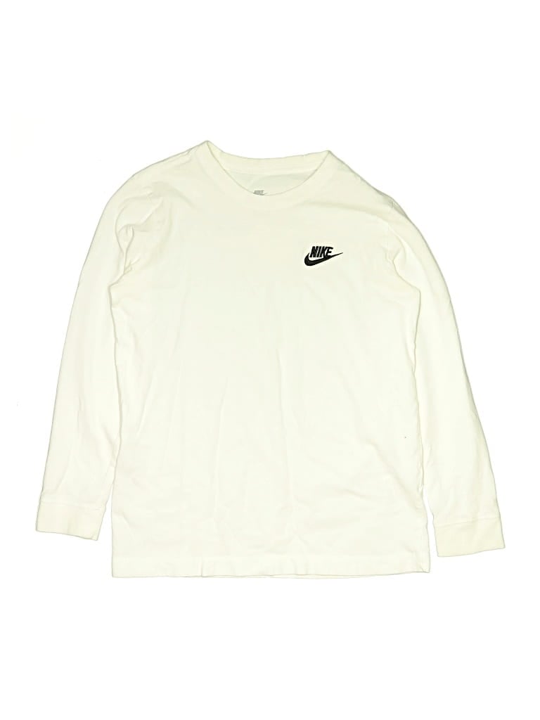 Pre-owned Nike Kids' Long Sleeve T-shirt In Ivory