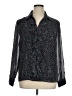 Evan Picone 100% Polyester Polka Dots Black Long Sleeve Blouse Size 16 - photo 1