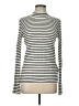 Joie Stripes Silver Turtleneck Sweater Size L - photo 1