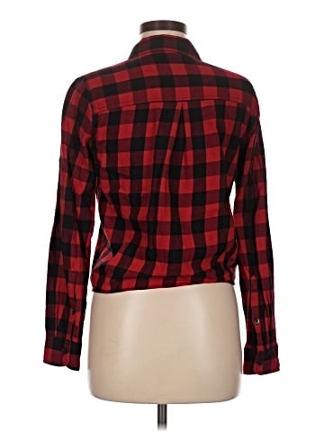 Madewell Flannel Tie-Front Shirt in Buffalo Check (view 2)