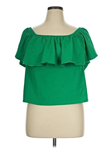 ELOQUII Short Sleeve Top (view 1)