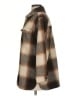 Old Navy 100% Polyester Plaid Brown Coat Size XS - photo 5