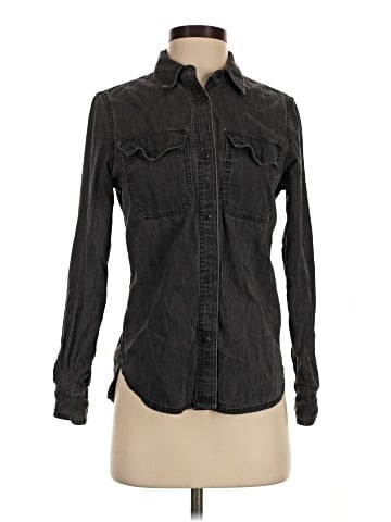 Madewell Denim Button-Up Shirt in Lunar Wash (view 1)
