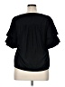 1.State 100% Polyester Black Short Sleeve Blouse Size XL - photo 2