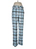 Topshop Plaid Yellow Blue Casual Pants Size 12 - photo 1