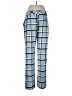 Topshop Plaid Yellow Blue Casual Pants Size 12 - photo 2