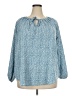Unbranded 100% Polyester Blue 3/4 Sleeve Blouse Size 3X - photo 1