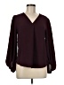 Cato Burgundy Long Sleeve Blouse Size M - photo 1