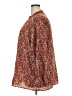 Unbranded 100% Polyester Paisley Brown Long Sleeve Blouse Size 22 - photo 5