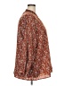 Unbranded 100% Polyester Paisley Brown Long Sleeve Blouse Size 22 - photo 4