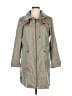 Cole Haan Tan Gray Raincoat Size L - photo 1