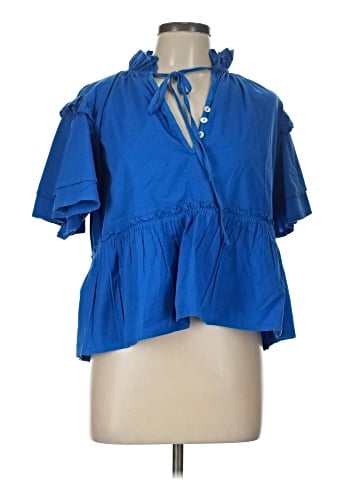 SOFIA Short Sleeve Blouse (view 1)