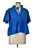 SOFIA Blue Short Sleeve Blouse Size L (estimated) - photo 1