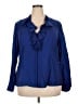 Coldwater Creek Blue 3/4 Sleeve Blouse Size 2X - photo 1
