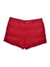 Faded Glory 100% Cotton Solid Red Shorts Size 14 - photo 1