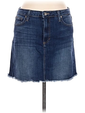Just Black Denim Skirt (view 1)