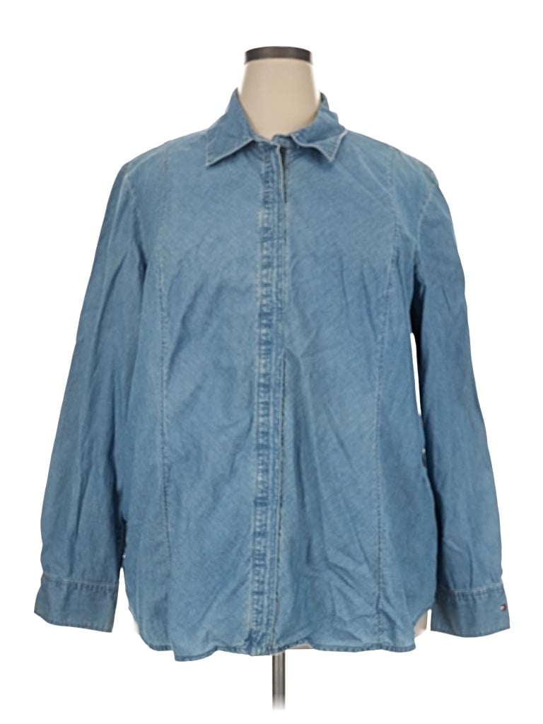 Pre-owned Tommy Hilfiger Denim Jacket In Blue