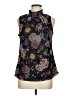 Perseption Concept 100% Polyester Floral Black Sleeveless Blouse Size M - photo 1