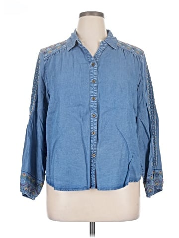 Alfred Dunner 3/4 Sleeve Button-Down Shirt (view 1)