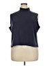 Coco + Carmen Blue Short Sleeve Turtleneck Size XXL - photo 1
