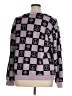 Wound Up 100% Polyester Checkered-gingham Purple Pullover Sweater Size XL - photo 2