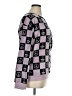 Wound Up 100% Polyester Checkered-gingham Purple Pullover Sweater Size XL - photo 4