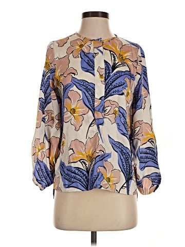 Zara Basic 3/4 Sleeve Blouse (view 1)