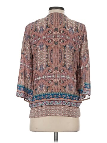 Tolani 3/4 Sleeve Silk Top (view 2)