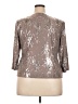 Alex Evenings Metallic Silver Jacket Size 18 - photo 2