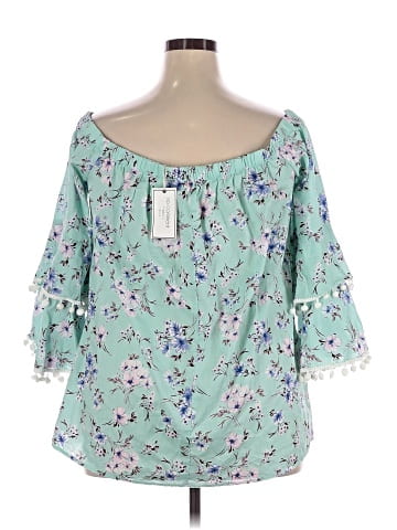 No Comment 3/4 Sleeve Blouse (view 2)