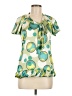 Tristan Green Short Sleeve Blouse Size M - photo 1