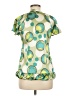 Tristan Green Short Sleeve Blouse Size M - photo 2