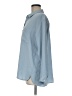 J.Jill 100% Polyester Solid Blue Long Sleeve Blouse Size M - photo 5