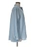 J.Jill 100% Polyester Solid Blue Long Sleeve Blouse Size M - photo 4