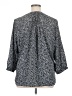 Jachs Girlfriend 100% Polyester Gray 3/4 Sleeve Blouse Size XL - photo 2