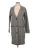 Nine West Houndstooth Gray Coat Size S - photo 1