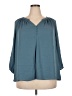 Daniel Rainn 100% Polyester Teal 3/4 Sleeve Blouse Size 2X - photo 1