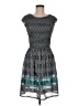 Max Studio Chevron-herringbone Teal Casual Dress Size M - photo 1
