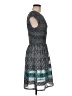 Max Studio Chevron-herringbone Teal Casual Dress Size M - photo 4