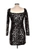 Motel 100% Polyester Metallic Black Cocktail Dress Size L - photo 2