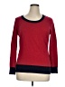 Nautica Color Block Red Pullover Sweater Size XL - photo 1