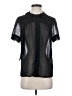 ASOS 100% Polyester Black Short Sleeve Blouse Size 2 - photo 1