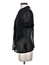 ASOS 100% Polyester Black Short Sleeve Blouse Size 2 - photo 5