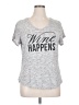 Apt. 9 Gray Short Sleeve T-Shirt Size XL - photo 1