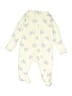 Carter's Print Ivory Long Sleeve Onesie 0-3 MO / 3 MO - photo 1