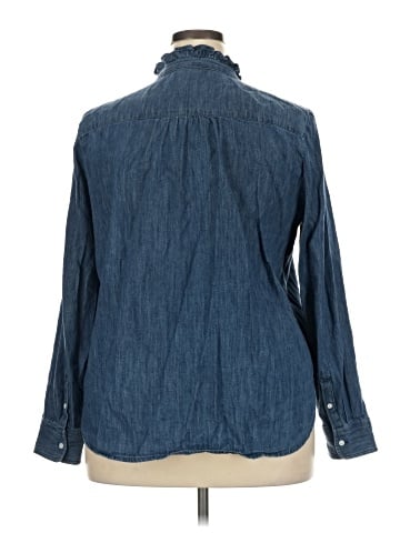 Caslon Long Sleeve Blouse (view 2)