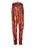 Full Circle Trends With Love Print Orange Track Pants Size M - photo 1