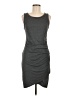 Leith Solid Gray Casual Dress Size M - photo 1